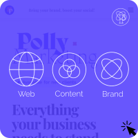 Polly marketing website homepage screenshot